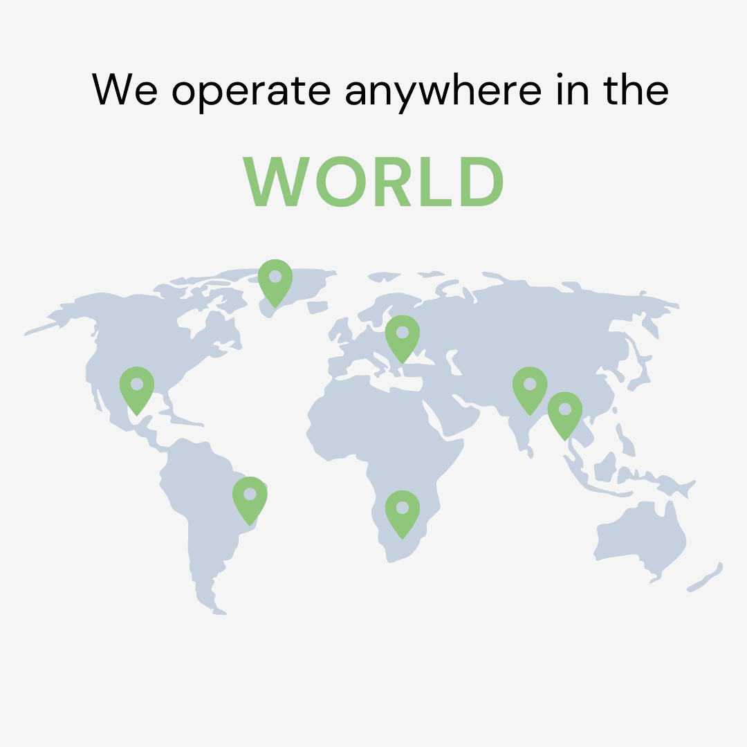World map highlighting shipping routes